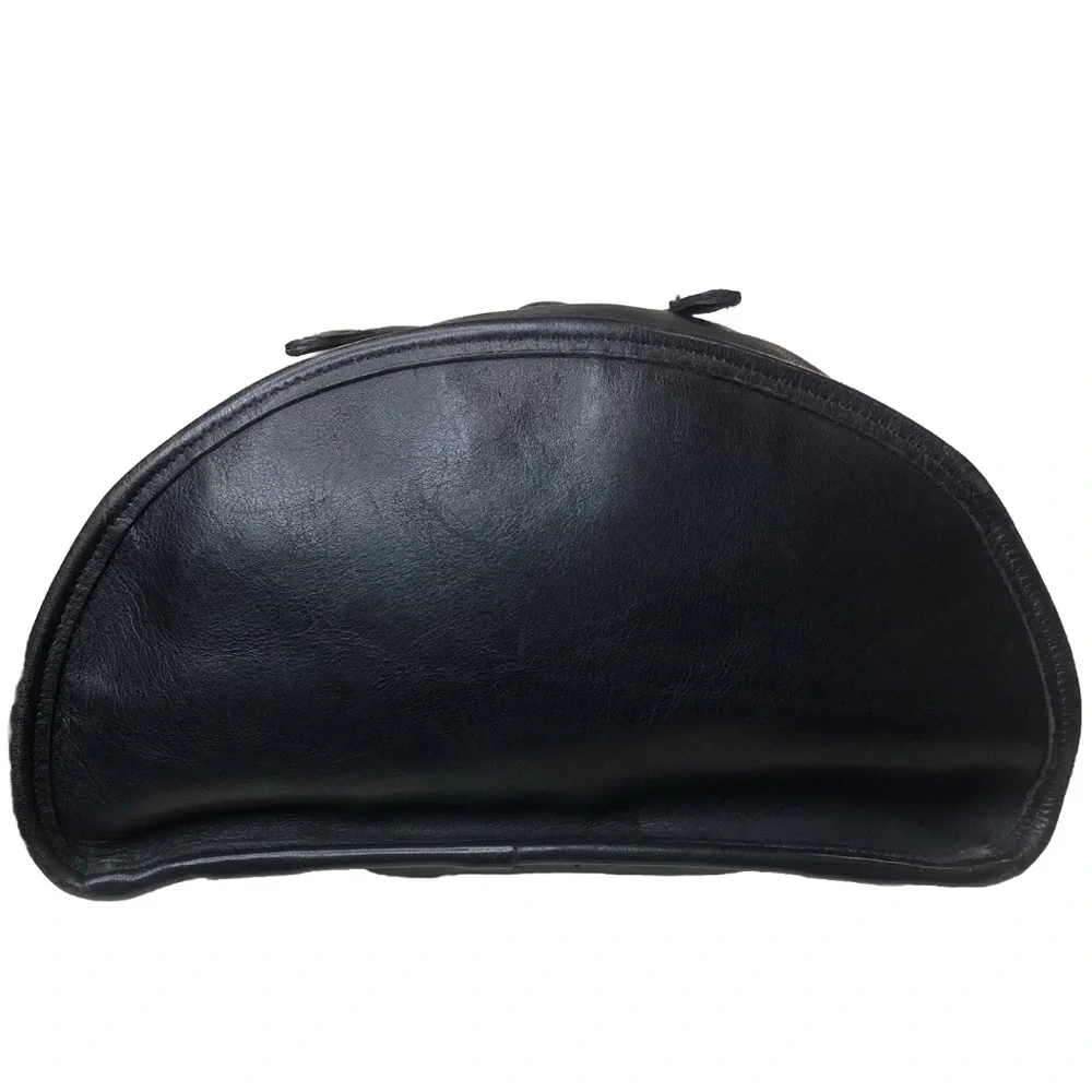 Vintage COACH Black Leather Weekend Backpack Rucksack Large Daypack 9943 USA COA - Picture 15 of 17